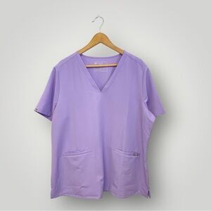 FIGS Casma Three-Pocket Scrub Top Sz XXL lilac